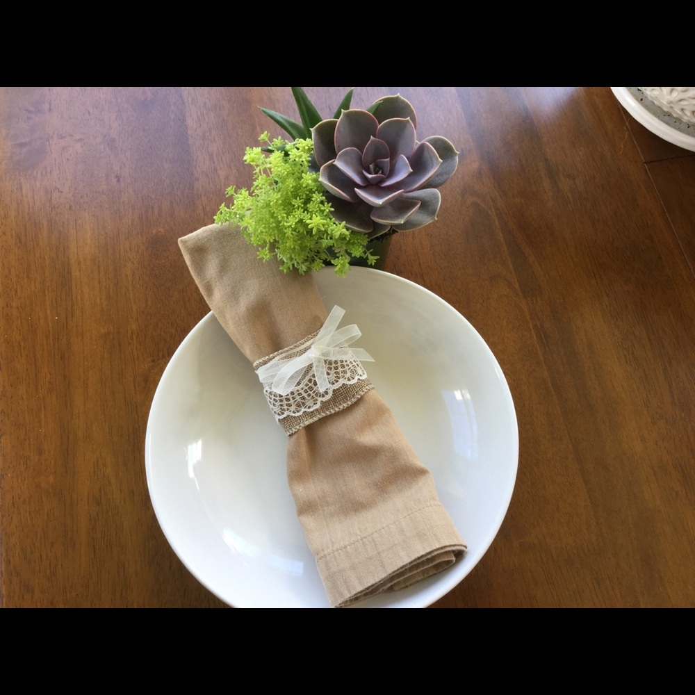 Wedding Table Napkins Rings - Picture 2 of 4